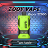 Armazéns europeus de alta capacidade ZOOY vapor 22000 PUFF